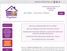 Tablet Screenshot of happyhomeorganizers.com